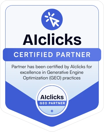 AIclicks Certified GEO Partner